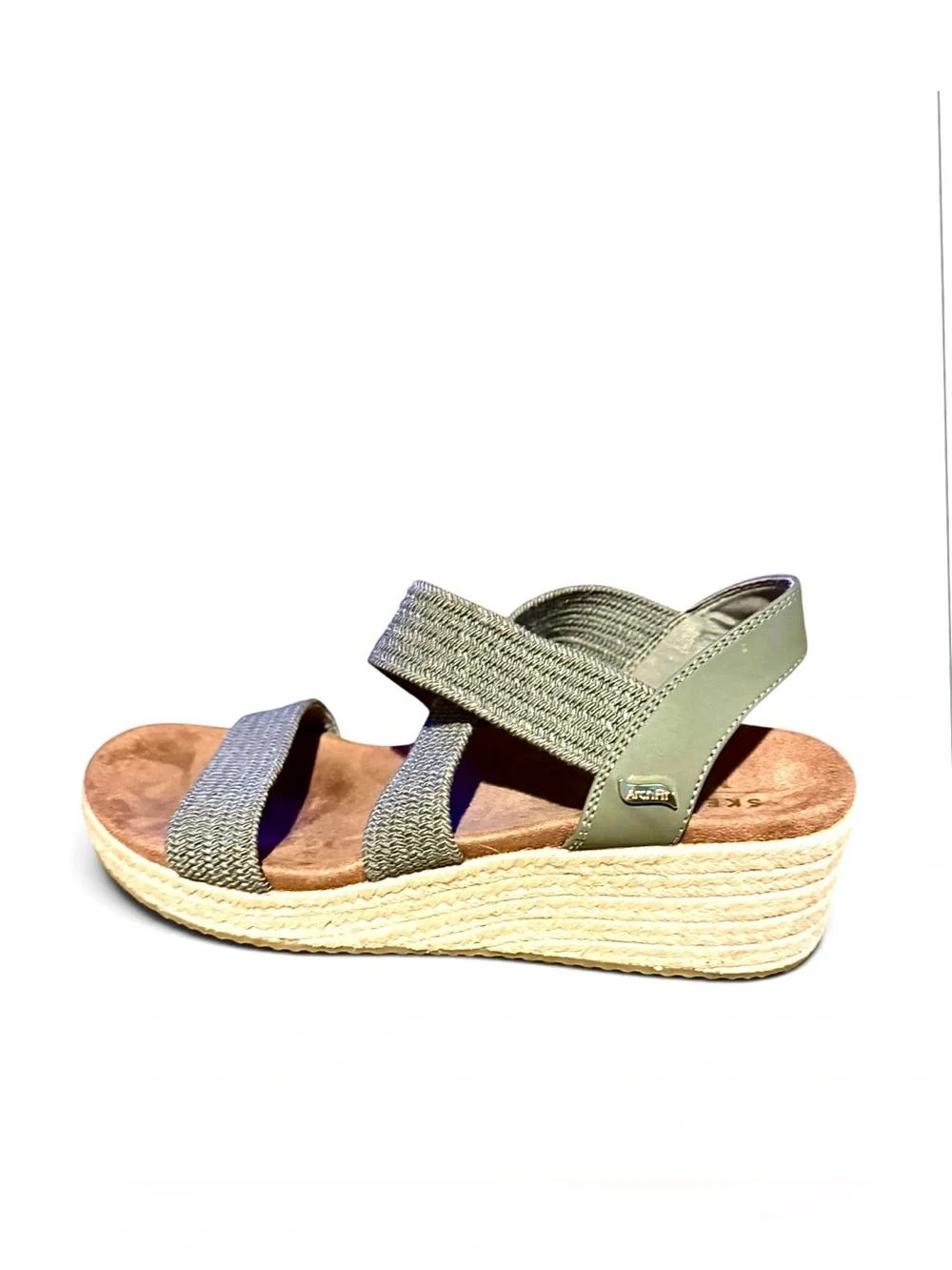 Skechers Martha Stewart Arch Fit Beverlee -Brentwood Wedged Heel Sandals